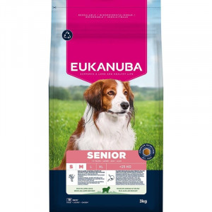 EUKANUBA DOG SMALL MEDIUM SENIOR LAMB suņu barība 3kg
